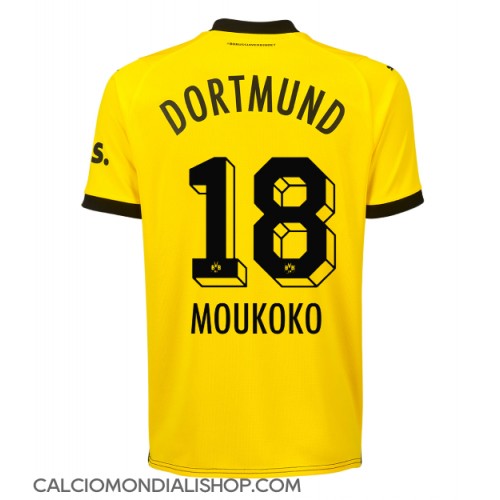 Maglie da calcio Borussia Dortmund Youssoufa Moukoko #18 Prima Maglia 2023-24 Manica Corta